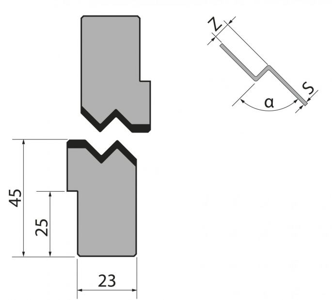Z-ВСТАВКИ 90° Promecam Amada